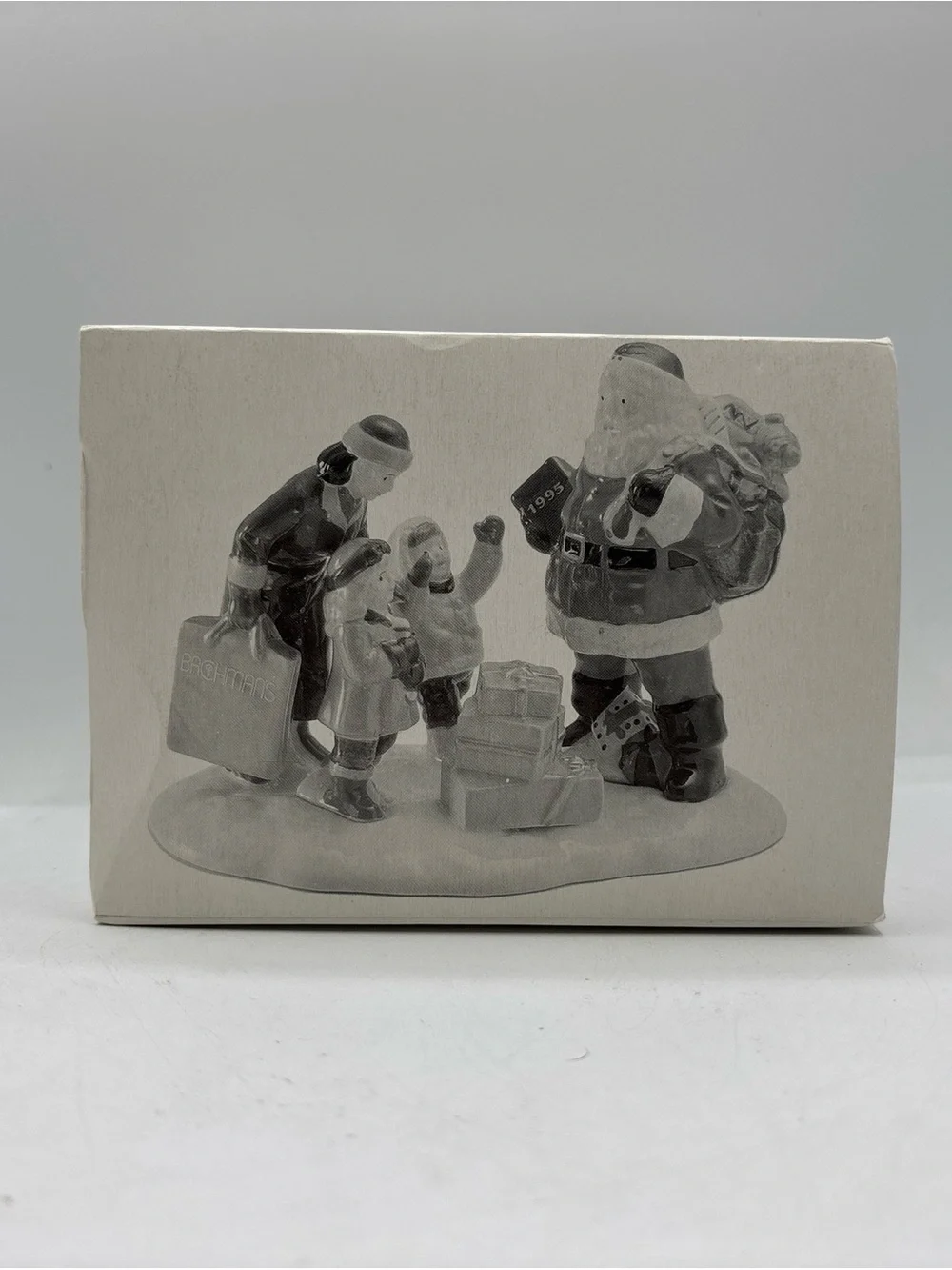 Department 56 1995 Vintage Original Snow Village A Visit With Santa 7544 Retired